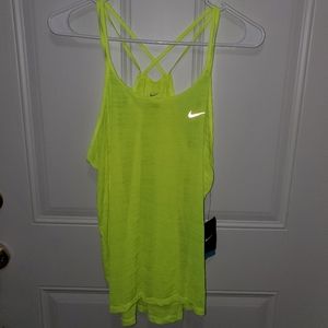 NWT Nike neon workout top
